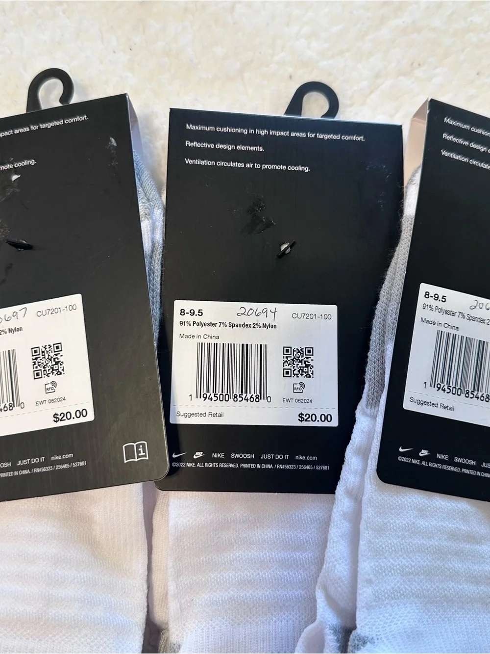 Nike Spark White Socks